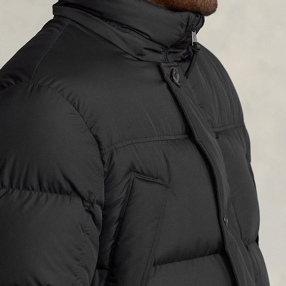 POLO RALPH LAUREN Men's Hooded Water Repellent Long Down Jacket Coat M, XL, XXL - Picture 5 of 11